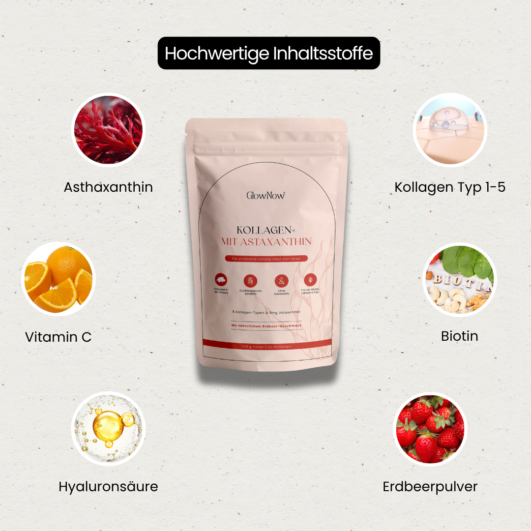 GlowNow Kollagen+ mit Astaxanthin