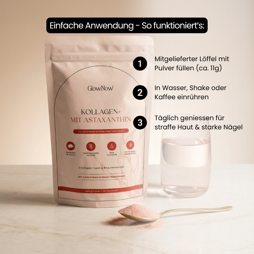 GlowNow Kollagen+ mit Astaxanthin